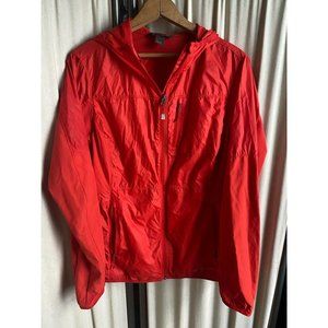 VTG EUC Eddie Bauer Hiking Windbreaker Jacket Women's Large Can Roll into Pocket